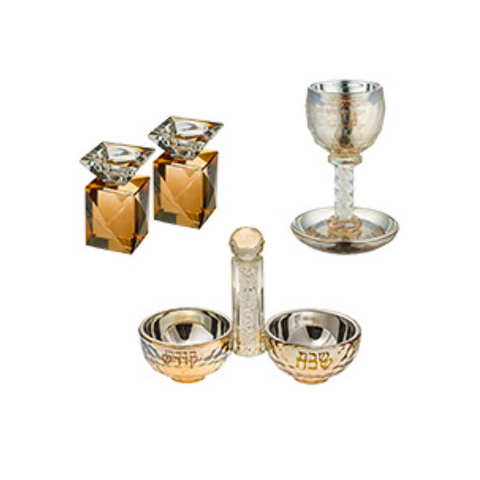 ART Judaica Crystal Holder For Memory Candle 13x12 cm