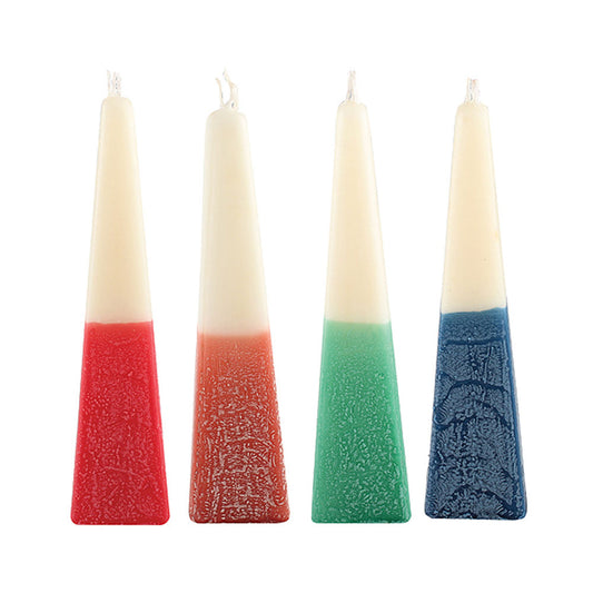 ART Judaica Havdalah Candle 24cm- Elegant &amp; Multicolored