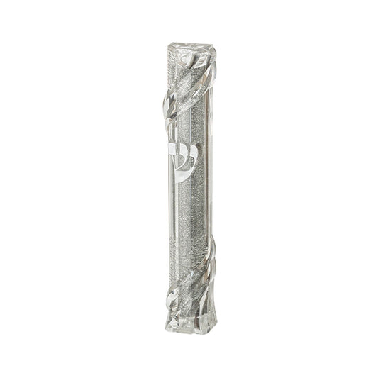 ART Judaica Plastic Transparent Mezuzah with Rubber Cork