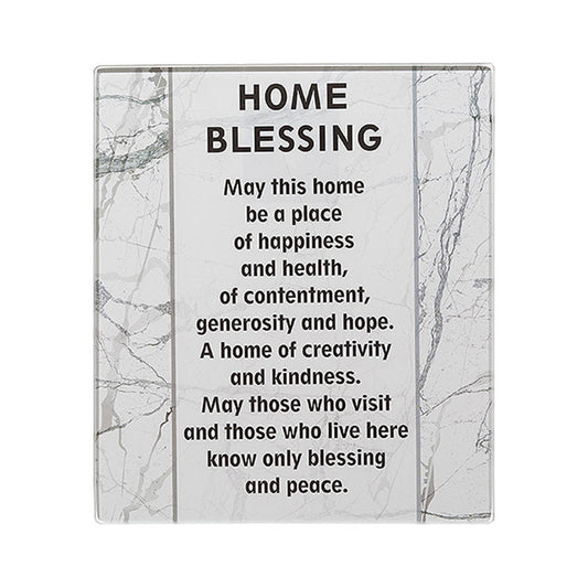 ART Judaica Reinforced Glass Blessing for Wall Hanging 16x19cm