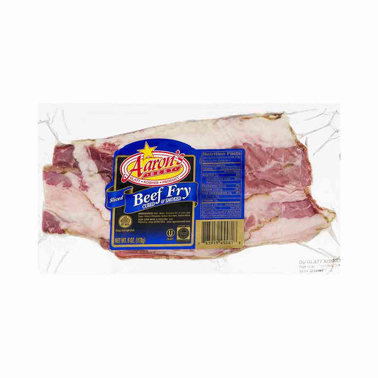 Aaron's Cured Smoked Sliced Beef Fry 6 oz