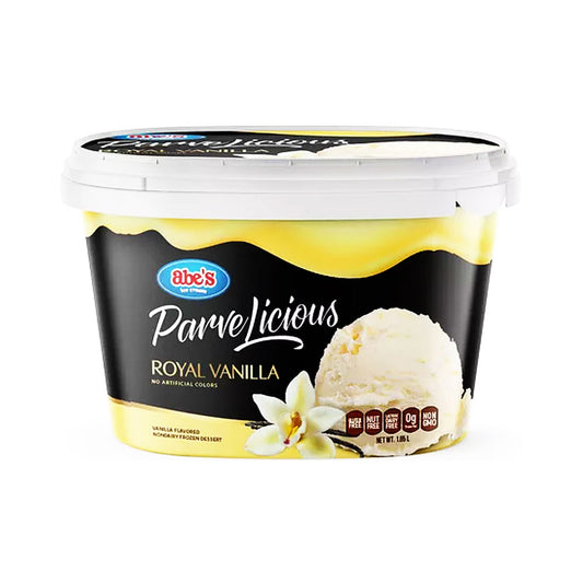 Abe's Parvelicious Royal Vanilla Parve Ice Cream 56 oz