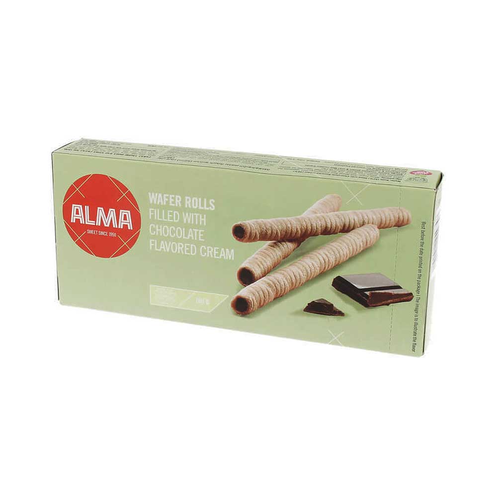 Alma Wafer Rolls With Chocolate Cream 100gr