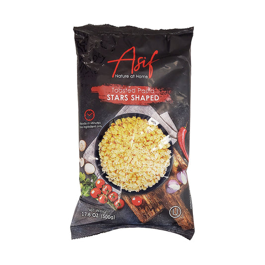 Asif Ptitim Toasted Pasta Star Shape 500gr