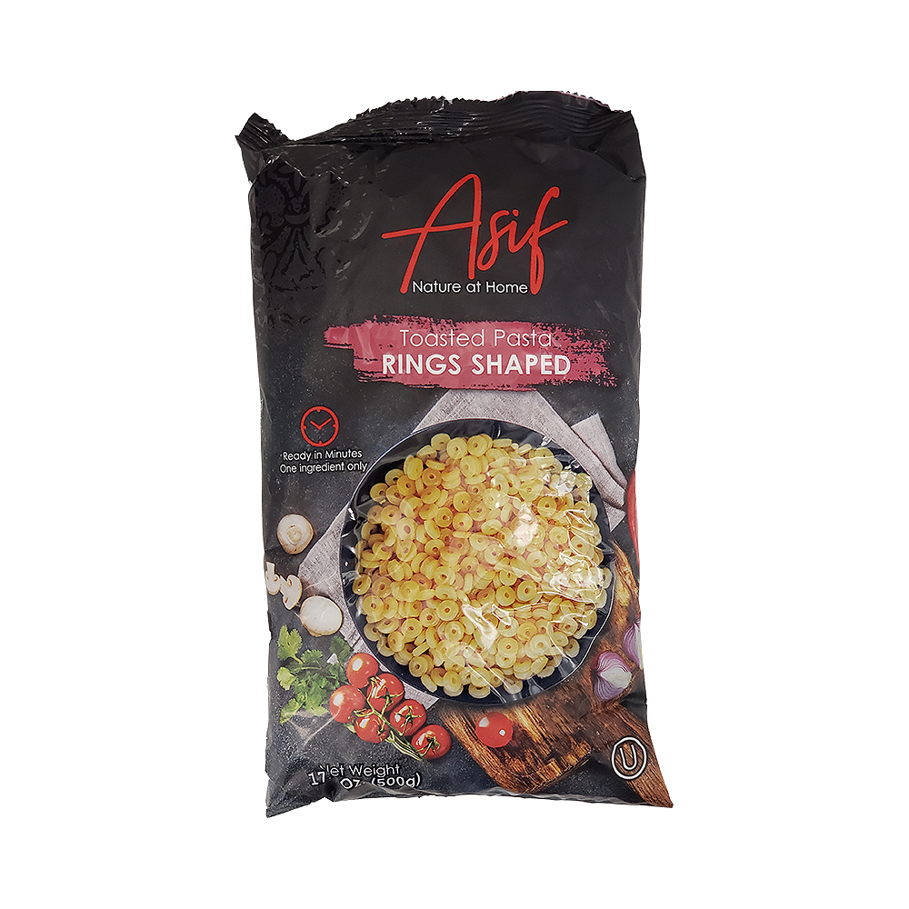 Asif Toasted Pasta Ring Shaped 17.6 oz