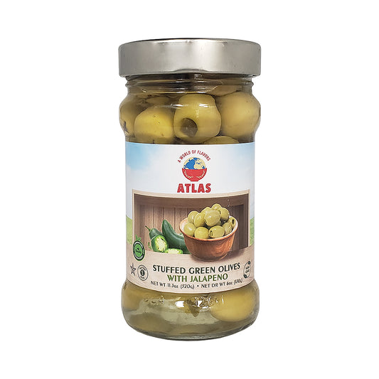 Atlas Stuffed Green Olives With Jalapeno