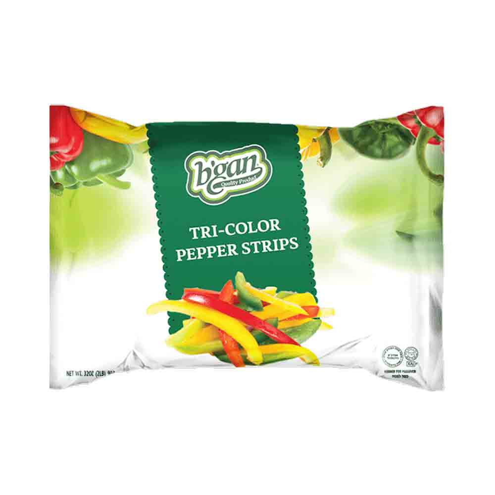 B'gan Tri Color Pepper Strips 32 oz