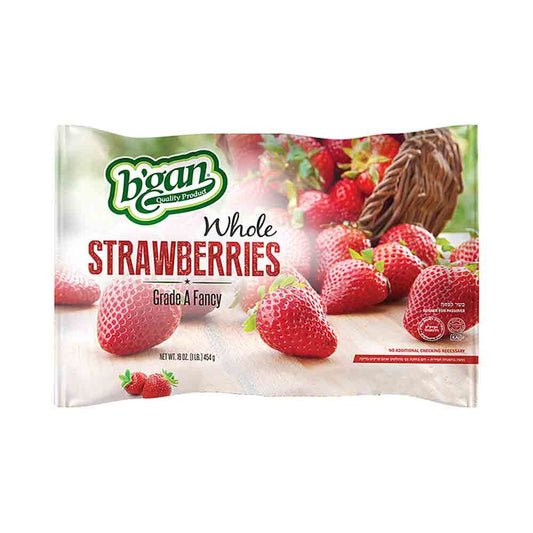B'gan Whole Strawberries Grade A 16 oz