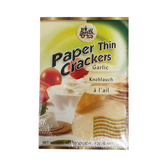 Barth's Paper Thin Crackers Garlic 6 oz