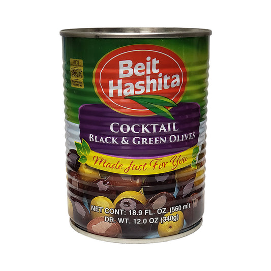 Beit Hashita Cocktail Black & Green Olives 18.9 fl