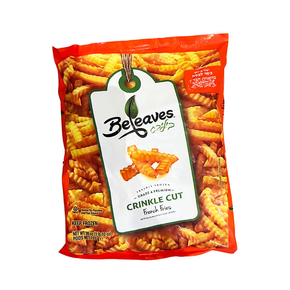 Beleaves White Potato Fries Crinkle Cut 26 oz