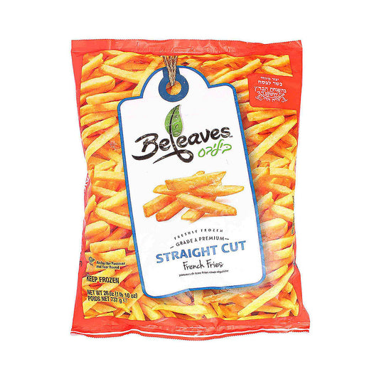Beleaves White Potato Fries Straight Cut 26 oz