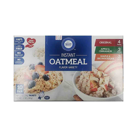 Best Select Instant Oatmeal Flavor Variety 12 oz