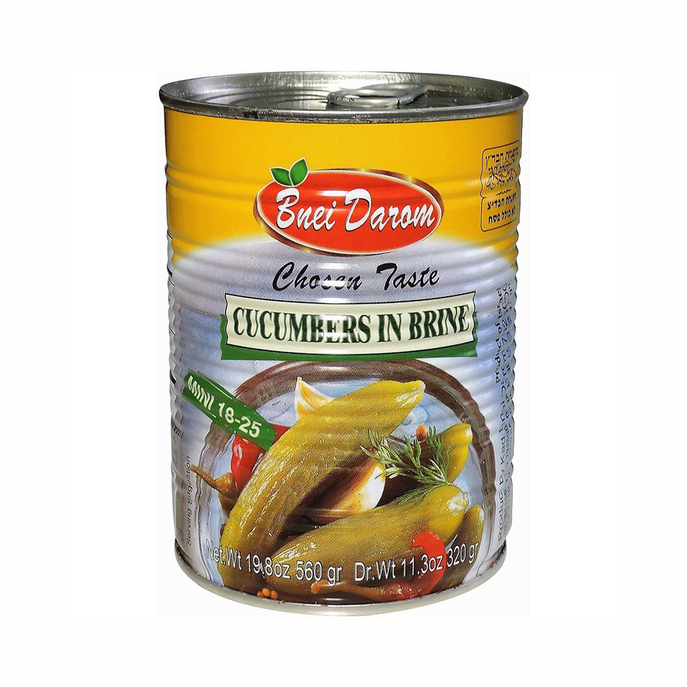 Bnei Darom Mini 18-25 Cucumbers In Brine 19.8 oz