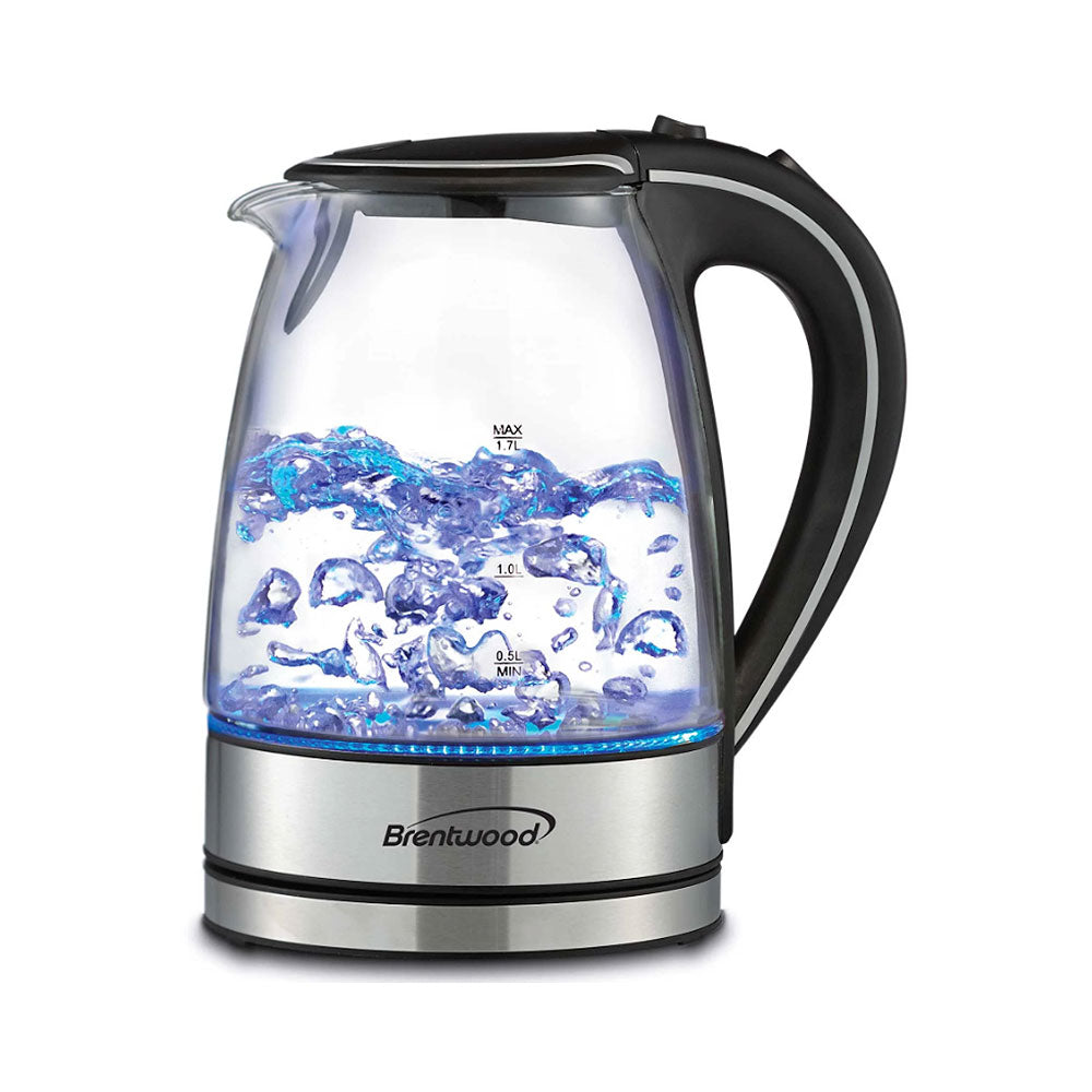 Brentwood Electric Glass Kettle Cordless 1.7 liters