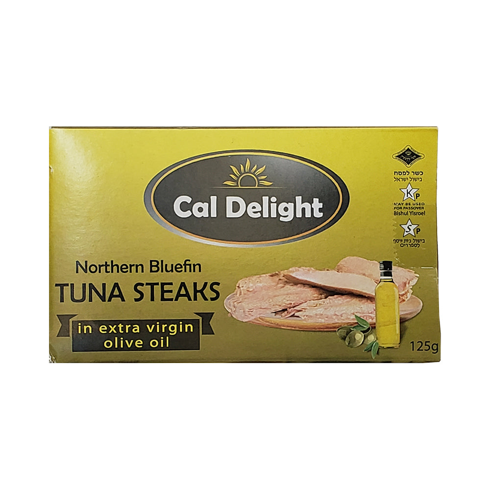 Cal Delight Northern Bluefin Tuna Steaks In Pure Olive Oil With Pepper  125 g