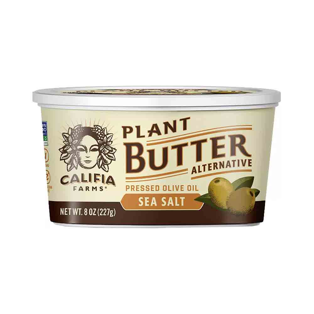 Califia Farms Plant Butter Alternative Sea Salt Pressed Olive Oil & Coconut Oil 8 oz
