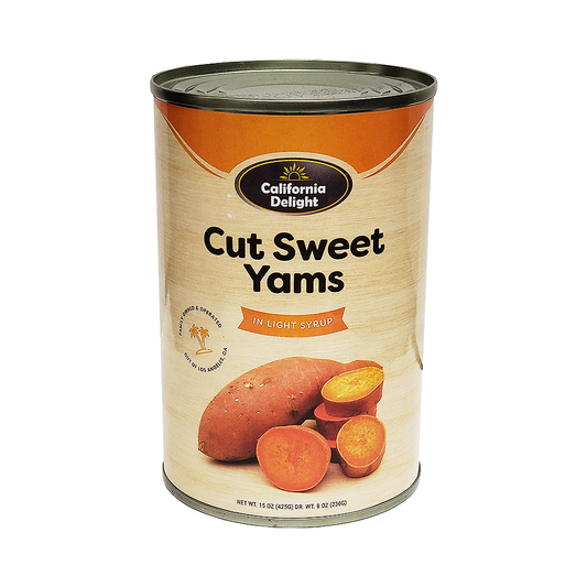 California Delight Cut sweet Yams In Light Syrup 15 oz