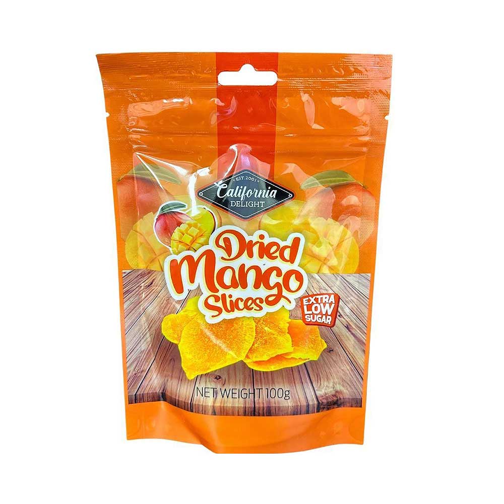 California Delight Dried mango Slices Extra Low Sugar 100 g