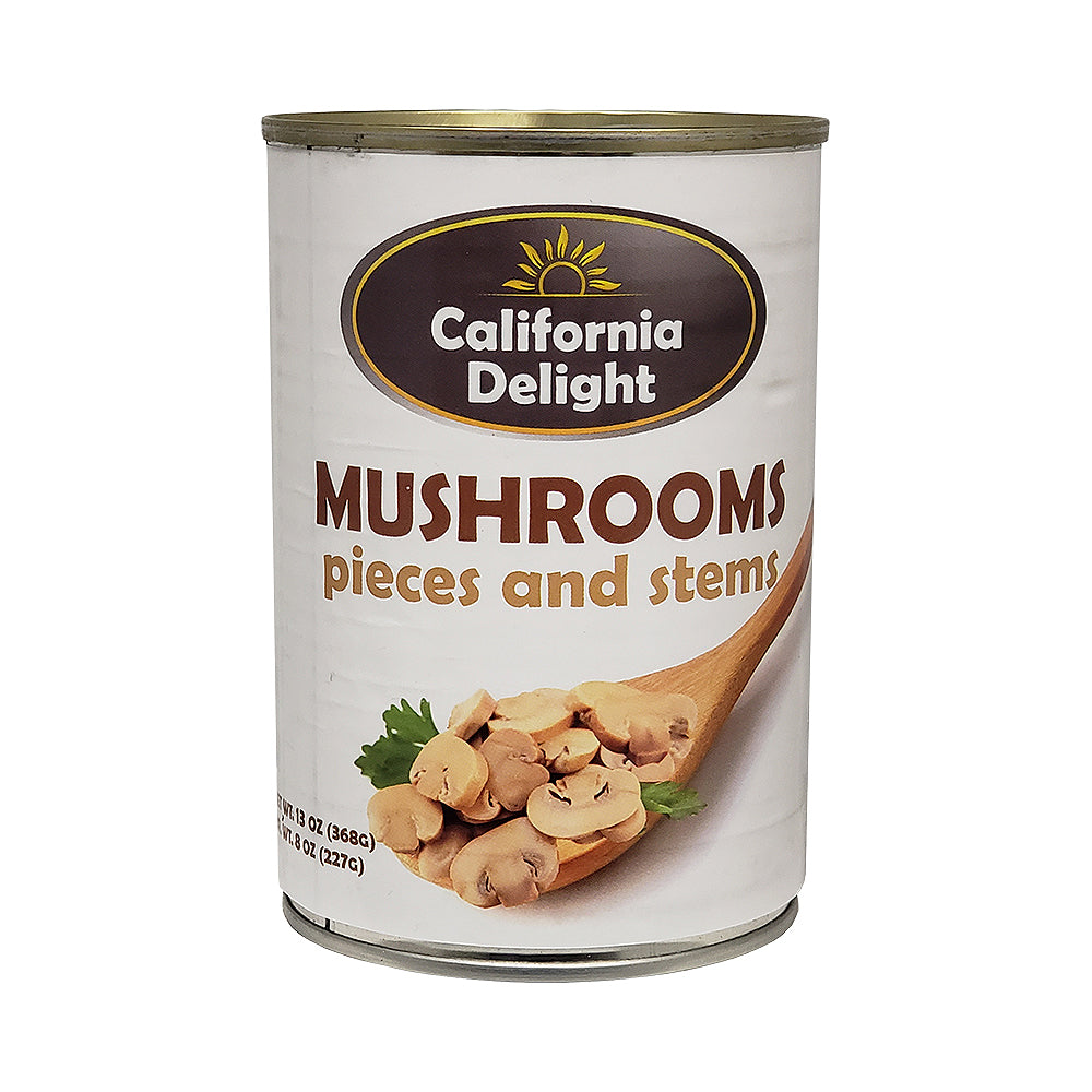 California Delight Mushroom Pieces and Stems 13 oz