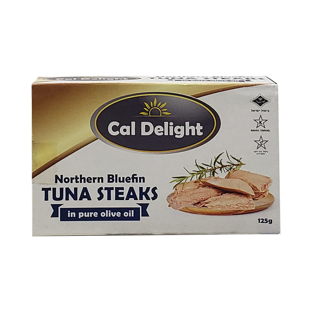 Cal Delight Northern Bluefin Tuna Steaks in pure olive oil 4.4 oz