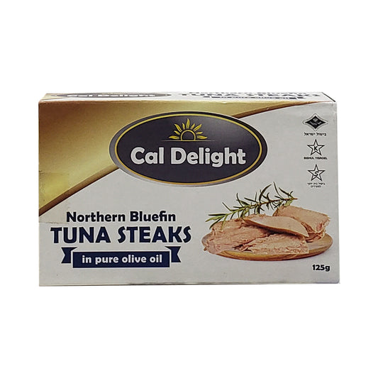 Cal Delight Northern Bluefin Tuna Steaks in pure olive oil 4.4 oz