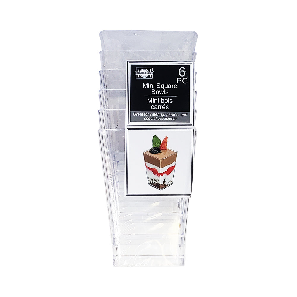 Caterer's Corner 6 Mini Square Bowls