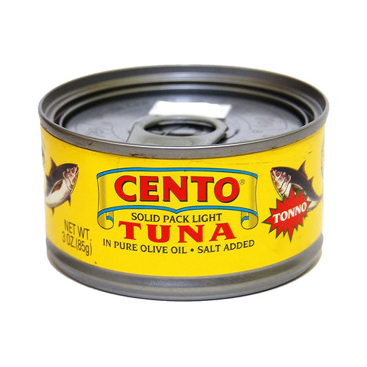Cento Solid Pack Light Tuna in Olive Oil 3 oz