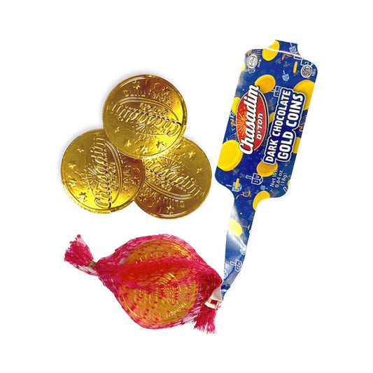 Chasadim Assorted Flavors Chocolate Coins 15gr