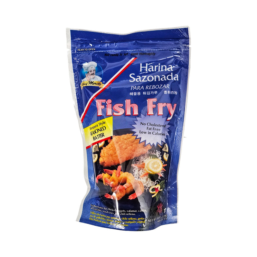 Chef Merito Fish Fry Tempura Style Seasoned Batter 8 oz