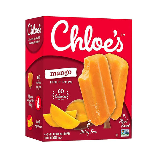 Chloe's Soft Serve Fruit Popsicle Mango 4x2.5fl