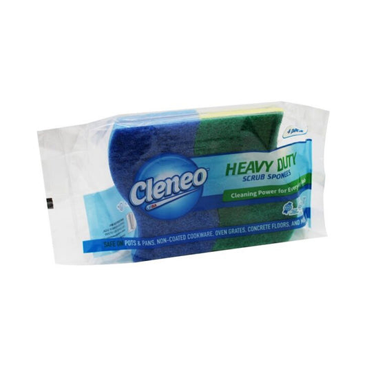 Cleneo 4 Heavy Duty Scrub Sponges