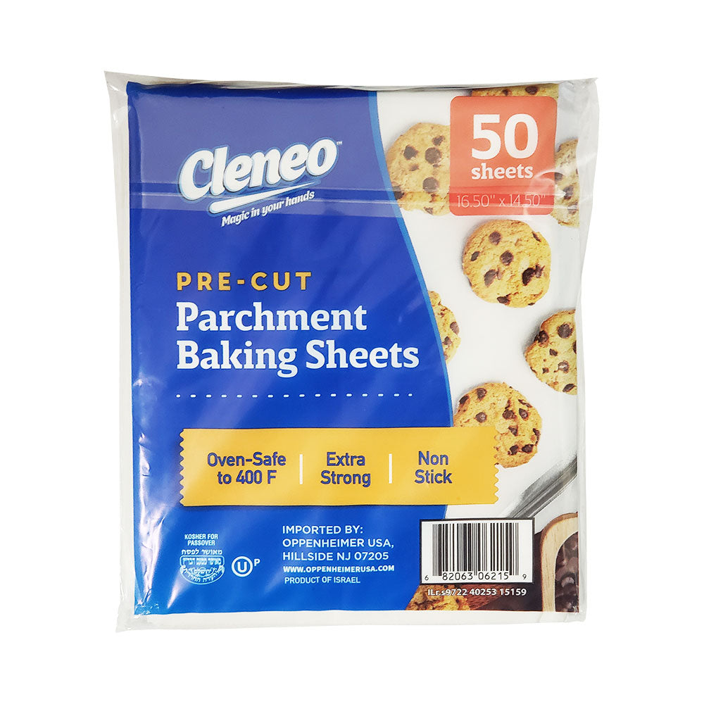 Cleneo Pre Cut Parchment Baking Sheets 50 ct