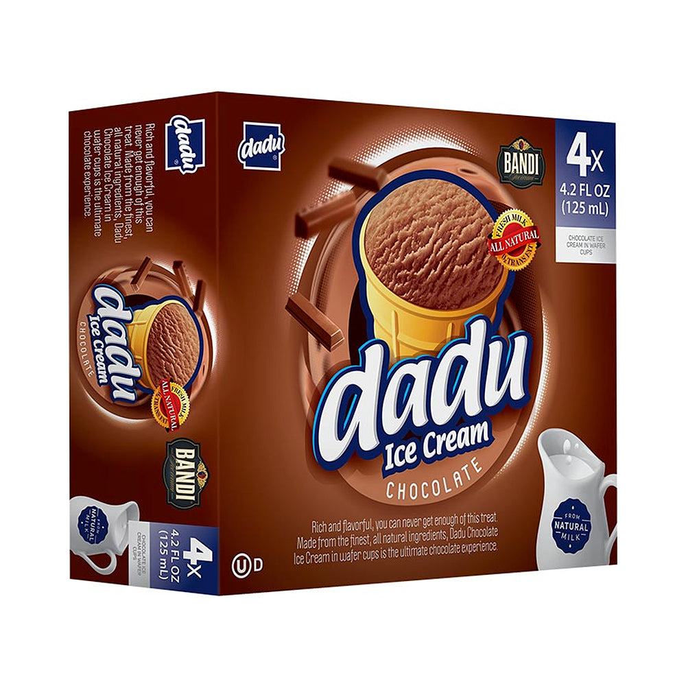 Dadu Chocolate Ice Cream 4 x 4.2 fl