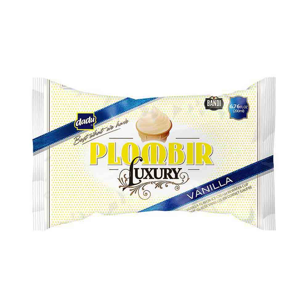 Dadu Plombir Luxury Vanilla Ice Cream Cone 6.76 oz