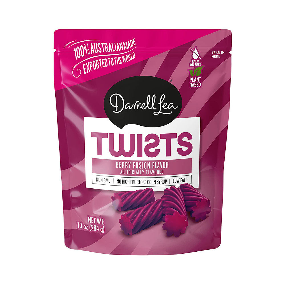 Darrell Lea Twists Berry Fusion Flavor  10 oz