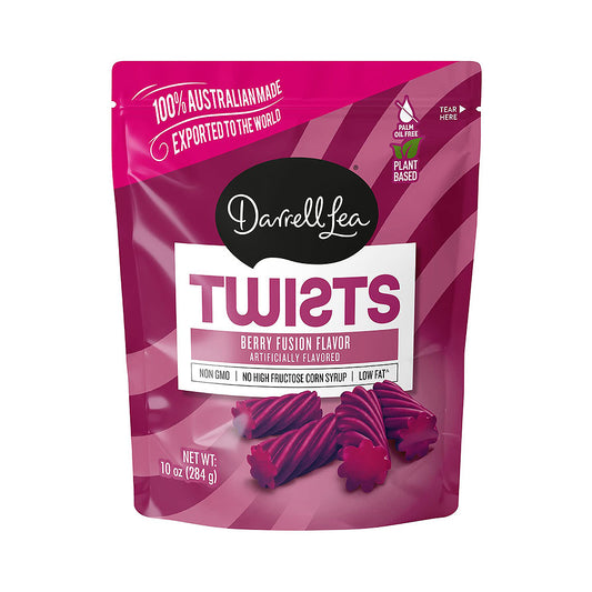 Darrell Lea Twists Berry Fusion Flavor  10 oz
