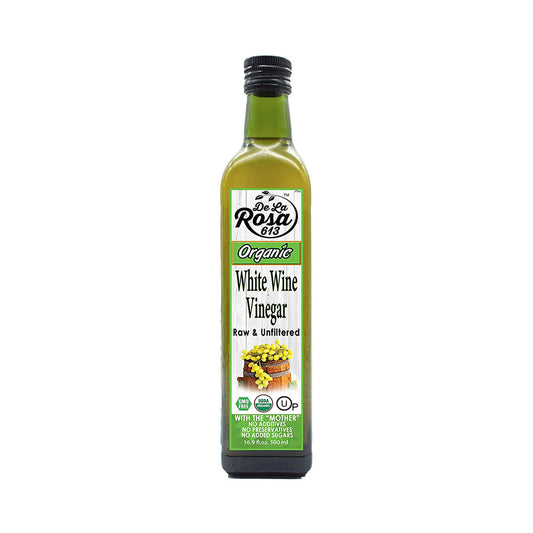 De La Rosa Organic White Wine Vinegar 500 ml