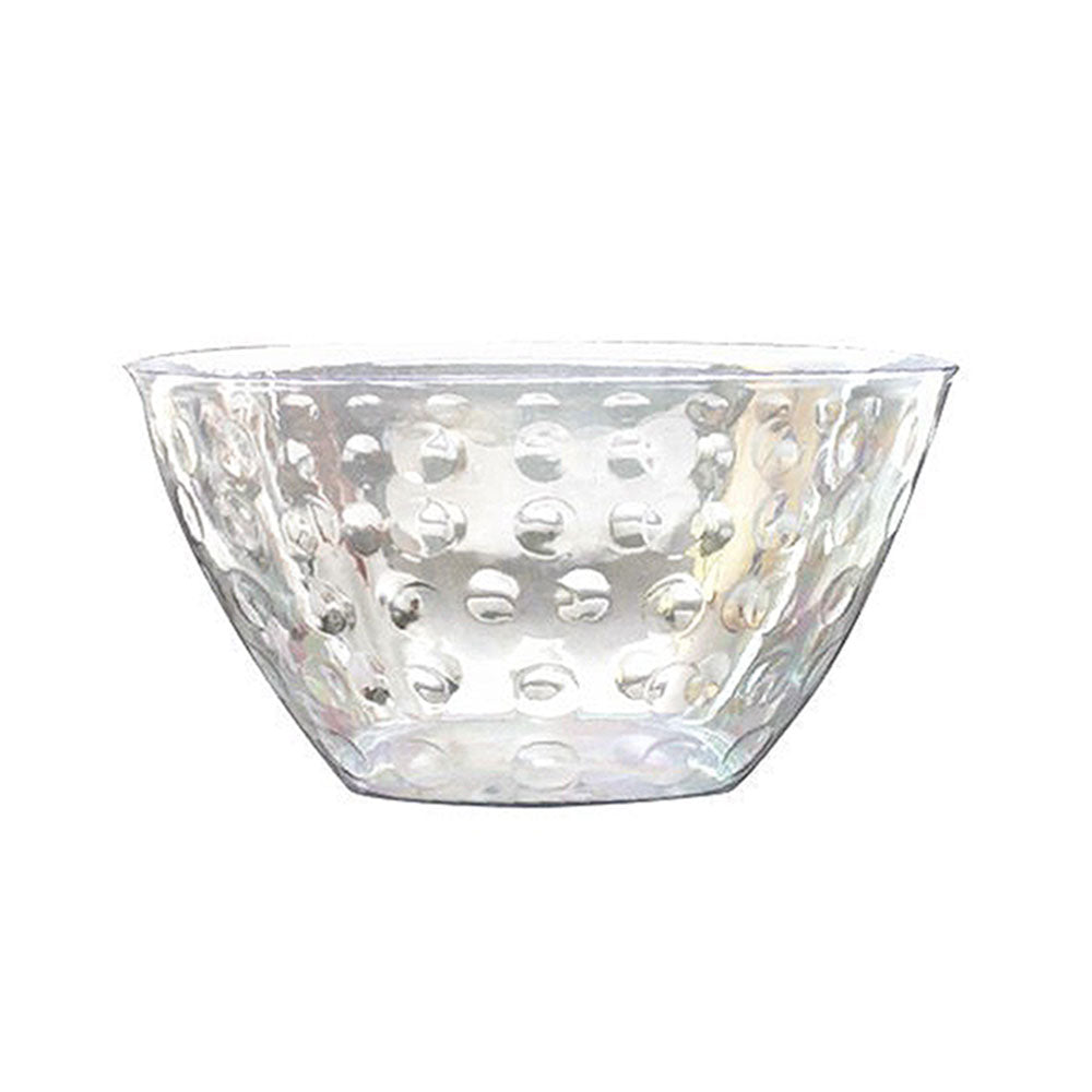 Decor Hammered Elegant Transparent Serving Bowl 1qt