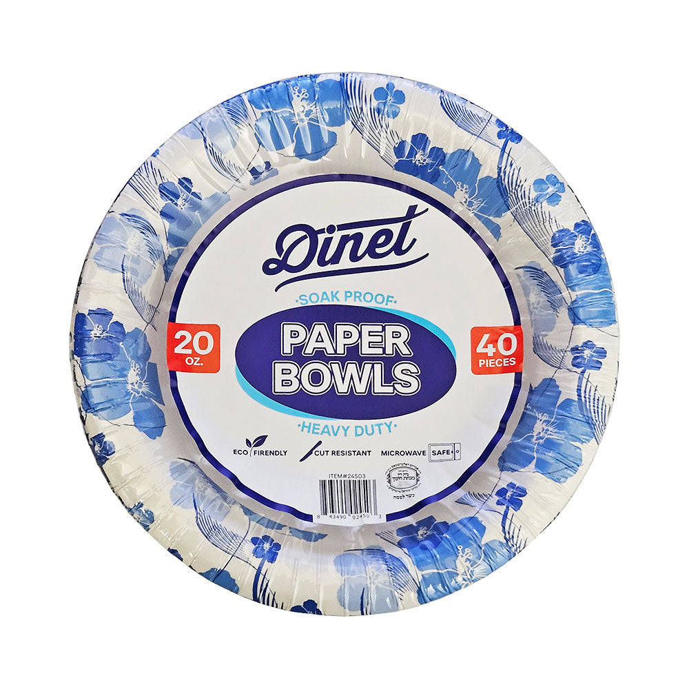 Dinet 20oz Paper Bowls 40pc