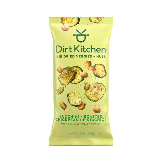 Dirt Kitchen Air Dried Veggie Crisps Zucchini Roasted Chickpeas Pistachios 1 oz