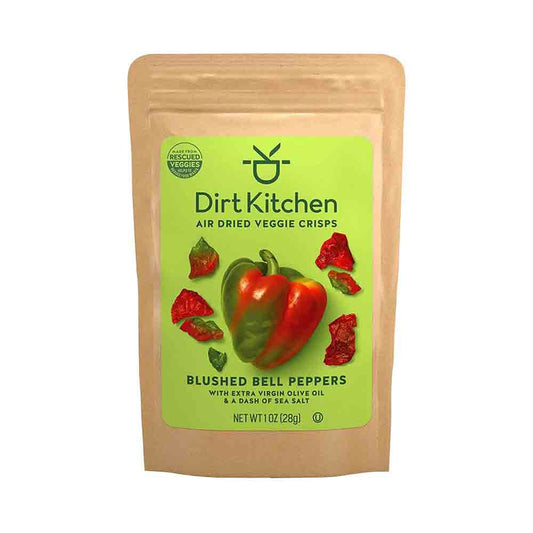 Dirt Kitchen Air Dried Veggie Crisps Blushed Bell Peppers  1 oz
