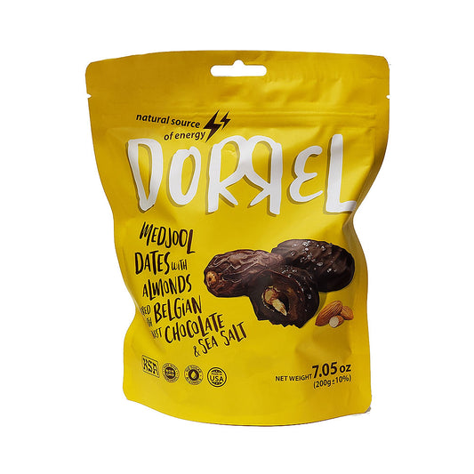 Dorral Date &amp; Almond Covered With Belgian Chocolate &amp; Sea Salt
