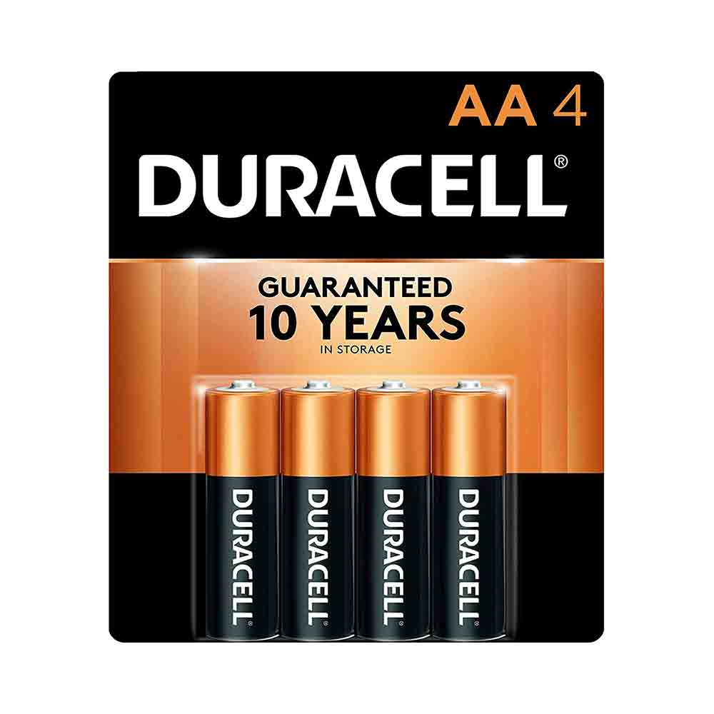 Duracell AA4 Alkaline Batteries