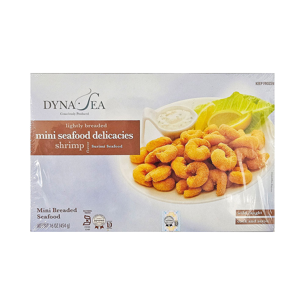 Dyna Sea Lightly Breaded Mini Seafood Delicacies Shrimp Flavor 16 oz