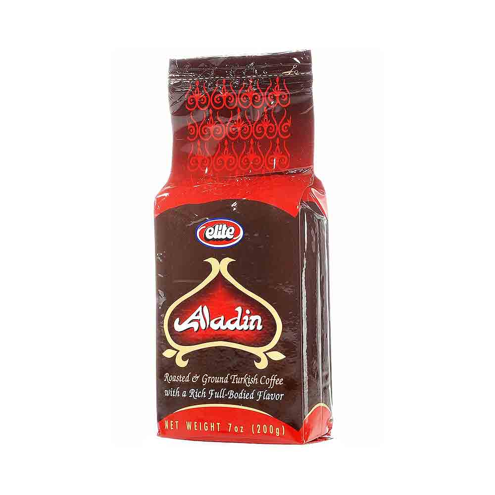 Elite Aladin Roasted Ground Turkish Coffee 7 oz