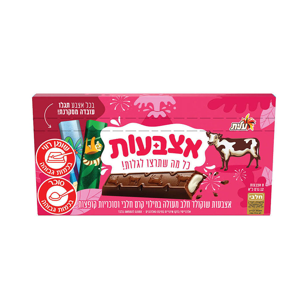 Elite Chocolate Fingers With Milki Cream and Popping Candey 96gr