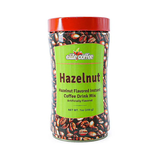 Elite Instant Coffee Hazelnut 7oz