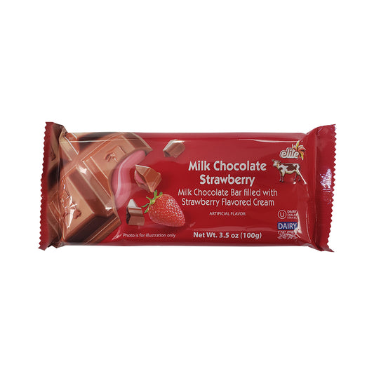 Elite Megadim Milk Chocolate With Strawberry Cream Filling