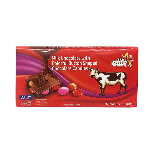 Elite Milk Chocolate Bar with Buttons Candies